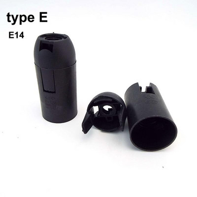 Balta juoda 220V 110V 2A varžtas E14 E27 M10 lizdo lemputės laikiklis "pasidaryk pats" Led šviesos lempos pagrindo dangtelis Maitinimo elektrinio gaubto keitiklis