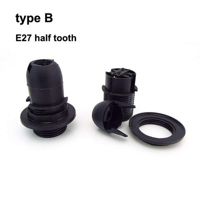 Balta juoda 220V 110V 2A varžtas E14 E27 M10 lizdo lemputės laikiklis "pasidaryk pats" Led šviesos lempos pagrindo dangtelis Maitinimo elektrinio gaubto keitiklis