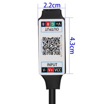 Mini LED Bluetooth RGB Light Controller Wireless Smart Phone Control DC 5-24V 6A For RGB 3528 5050 Strip