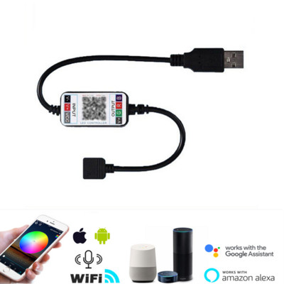Mini LED Bluetooth RGB Light Controller Wireless Smart Phone Control DC 5-24V 6A For RGB 3528 5050 Strip