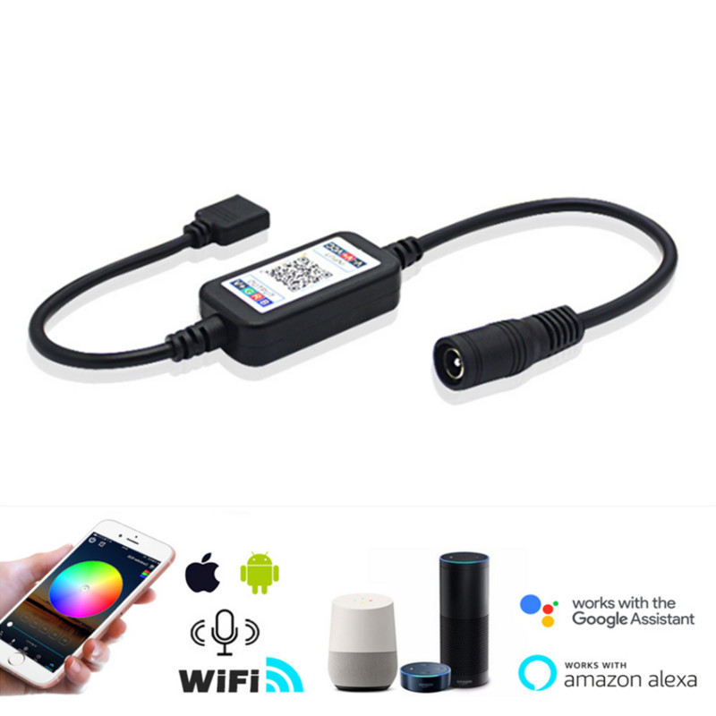 Mini LED Bluetooth RGB Light Controller Wireless Smart Phone Control DC 5-24V 6A For RGB 3528 5050 Strip