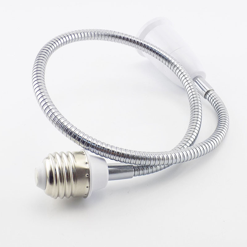 18 cm E27 kuni E27 lambipirni alusmuundurid Lambi pikendusvooliku adapter EU USA pistik LED-pistikupesa E27 painduv pikendusvalgustihoidja