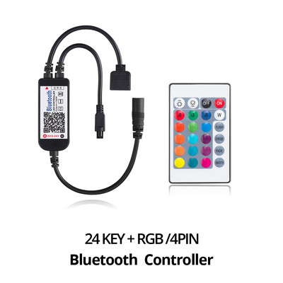 5-24 V Smart LED RGB RGBW Bluetoothi kontroller USB 24 40 võtmega IR kaugjuhtimispult 3528 5050 valgusribaga mitmevärvilise vahetatava teleri taustvalgustusega