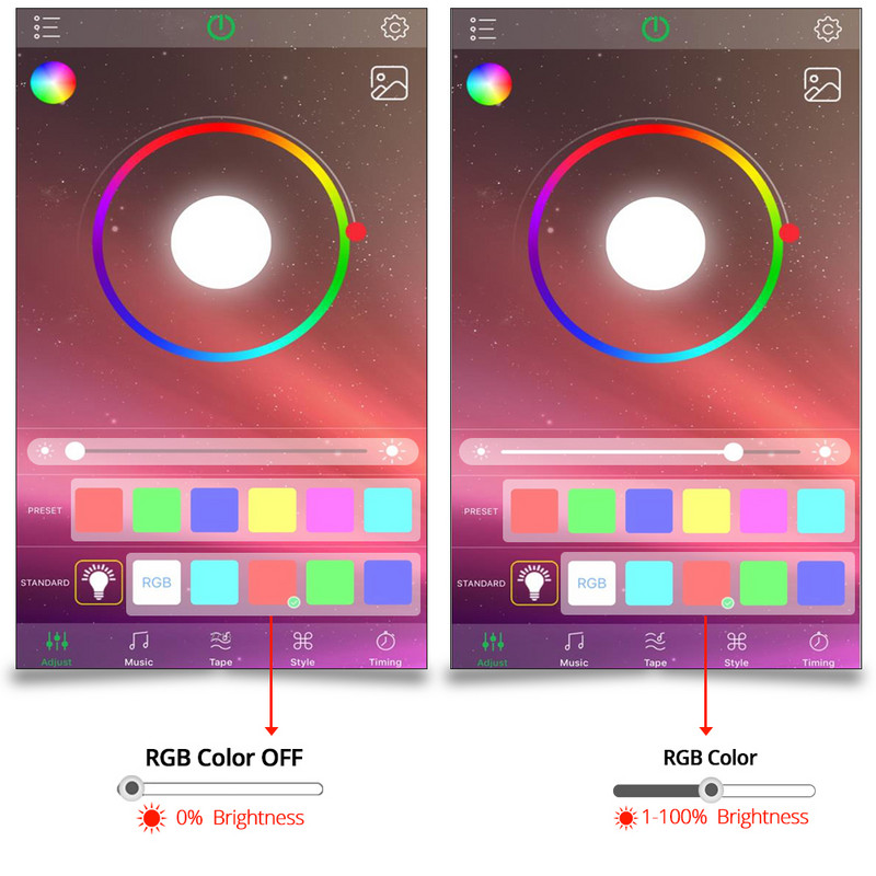 5-24 V Smart LED RGB RGBW Bluetoothi kontroller USB 24 40 võtmega IR kaugjuhtimispult 3528 5050 valgusribaga mitmevärvilise vahetatava teleri taustvalgustusega