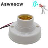 E27 garso valdymo balsu jutiklis, pagrindinės lempos laikiklis, lemputės jungiklio adapteris NIGHT E27 sriegis balso valdymas naktinis automatinis apšvietimas