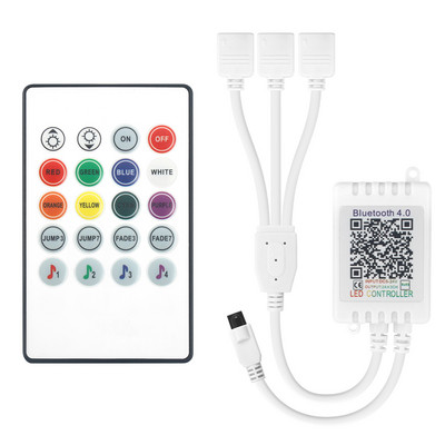 DC5-24V mini Bluetooth muusikakontroller IR kaugjuhtimispult 20 klahviga muusika heliandur Juhtmeta RGB kontroller valgusribade jaoks