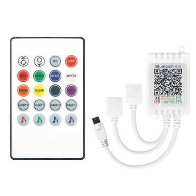 DC5-24V mini Bluetooth muusikakontroller IR kaugjuhtimispult 20 klahviga muusika heliandur Juhtmeta RGB kontroller valgusribade jaoks