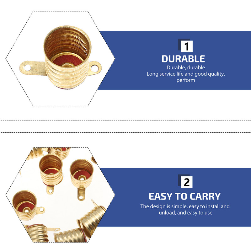 25 tk miniatuurne lambialus E10 valguslampide alushoidja koduseks katsetamiseks