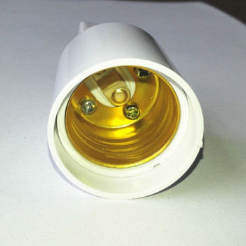 Бял EU/US щепсел адаптер конвертор фасунга крушка лампа държач лампа E27 основа лампа