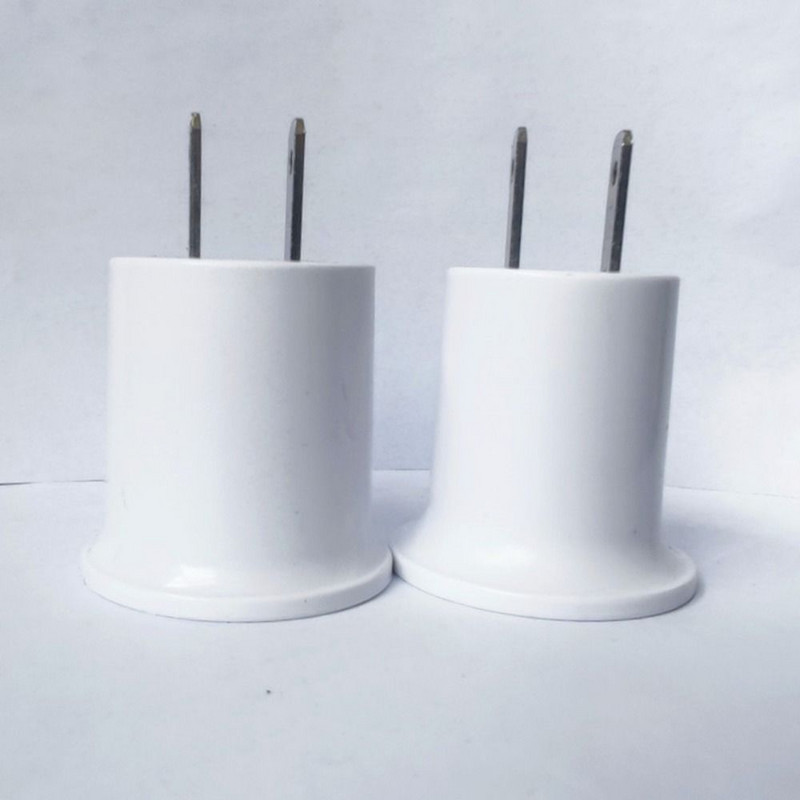 Bijeli EU/US utikač Adapter Pretvarač Utičnica Žarulja Držač svjetiljke E27 Baza svjetiljke