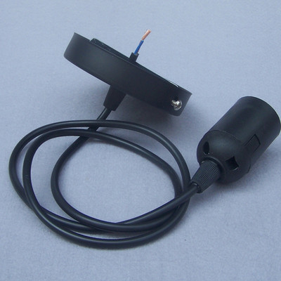 Ροζ κουβούκλιο οροφής βάσης με σετ καλωδίου καλωδίου Πλαστική E27 Υποδοχή φωτιστικού Μαύρο Λευκό Για Μοντέρνο φωτιστικό LED DIY IQ