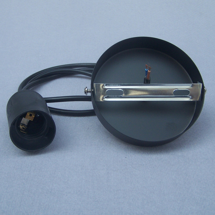 Ροζ κουβούκλιο οροφής βάσης με σετ καλωδίου καλωδίου Πλαστική E27 Υποδοχή φωτιστικού Μαύρο Λευκό Για Μοντέρνο φωτιστικό LED DIY IQ