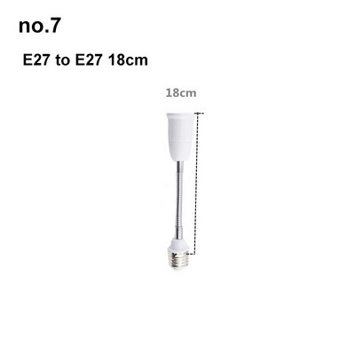 65mm 95mm 14cm Ευέλικτη λάμπα AC E27 σε 2 E27 Βάση βύσμα τροφοδοσίας Μετατροπέας LED Προέκταση λυχνίας LED Προσαρμογέας E27-E27