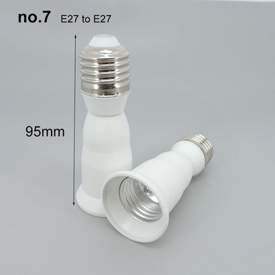 65mm 95mm 14cm Ευέλικτη λάμπα AC E27 σε 2 E27 Βάση βύσμα τροφοδοσίας Μετατροπέας LED Προέκταση λυχνίας LED Προσαρμογέας E27-E27