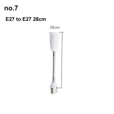 65mm 95mm 14cm Ευέλικτη λάμπα AC E27 σε 2 E27 Βάση βύσμα τροφοδοσίας Μετατροπέας LED Προέκταση λυχνίας LED Προσαρμογέας E27-E27