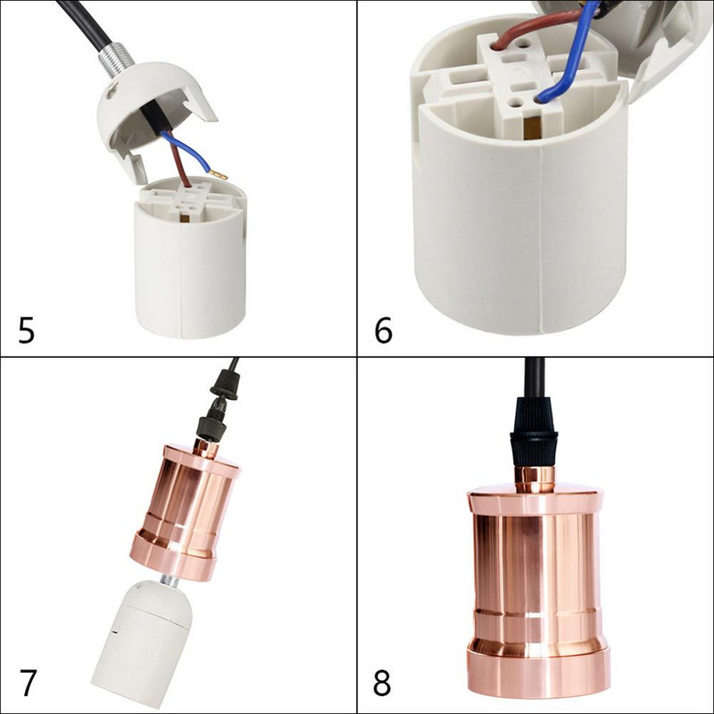 E27 lempos laikiklis Retro vintage lempos laikiklis Sraigtinis lemputės pagrindas 110V 220V šviesos lizdas Pramoninis retro jungiamosios detalės lempos laikiklio tvirtinimas