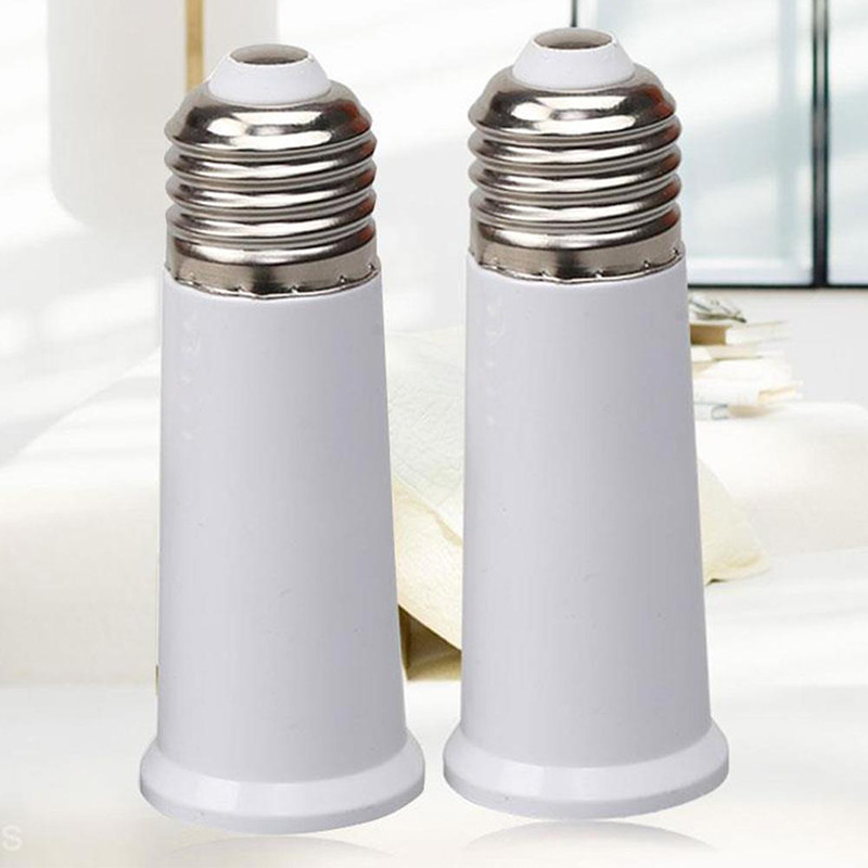 E27 Επέκταση 9mm Βάσεις φωτισμού LED Μετατροπέας Λαμπτήρα Λαμπτήρα Προσαρμογέας Λαμπτήρα Υποδοχή Φωτισμού CFL Αξεσουάρ φωτισμού