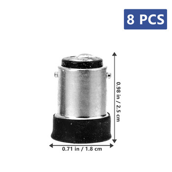 8 бр. Преобразуватели на държача на лампата Преобразуватели на цокъла на електрическата крушка (B15 към E14)