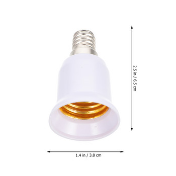 7 τεμ. Convert Lamp Head Chandelier Bulbs Adapter Converter Converter Αξεσουάρ Βάση φωτός Πλαστικοί μετατροπείς E14 E27 Βάση LED