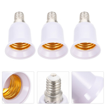 7 τεμ. Convert Lamp Head Chandelier Bulbs Adapter Converter Converter Αξεσουάρ Βάση φωτός Πλαστικοί μετατροπείς E14 E27 Βάση LED