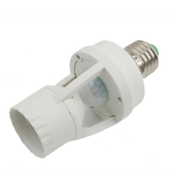 100-240V Цокъл E27 Преобразувател с PIR сензор за движение Ампула LED E27 Основа на лампата Интелигентен превключвател на крушка