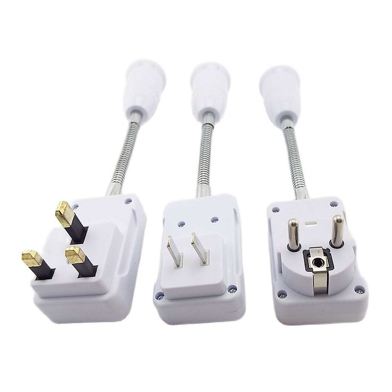 Paindlik lambipirni adapter valguse aluste hoidik konverter sisse/välja lüliti muundur E27 pistikupesa 20cm EU/US/UK pistik AC 110-220V