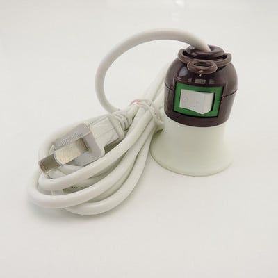 2,4M 4M AC E27 Καλώδιο τροφοδοσίας Καλώδιο led Λάμπα Λάμπας Βάσεις ΗΠΑ Βύσμα με καλώδιο διακόπτη για κρεμαστό κρεμαστή υποδοχή αναστολής υποδοχής M20