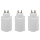 LUDA 3X GU10 Į E26/E27 Adapteris GU10 Bajonė Pagrindas Į E26/E27 Sraigtinis lemputės lizdo Adapterio keitiklis