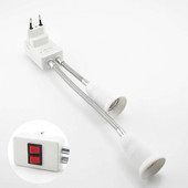 Divu E27 spuldžu spuldžu pamatņu turētāja adaptera ieslēgšanas/izslēgšanas slēdzis adaptera LED gaismas ligzda AC 110-220V elastīgs gaismas elastīgs pārveidotājs