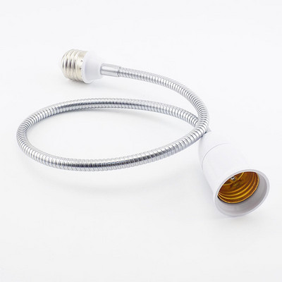 38cm E27 la E27 Lampă cu LED Baza bec Socket Convertitori Adaptor bec lampă Socke Suport pentru lumină extensie flexibilă EU US E2