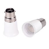 Στήριγμα Λευκό Εξαιρετικά σχεδιασμένο, ανθεκτικό B22 έως E27, στρογγυλή πλαστική βάση, υποδοχή λάμπας