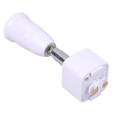 Universali E27 vikšro žibinto galvutė 360 besisukanti LED šviesos prožektorių galvutė, 2 laidų kreipimo bėgelis į E27 Lmap laikiklį 2 spalvos