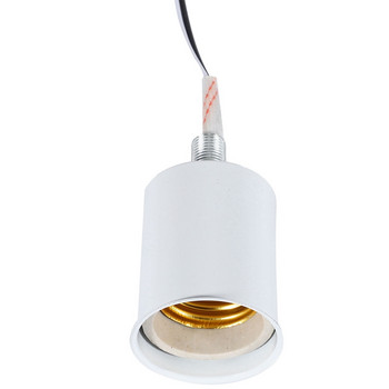 E27 Κεραμική βιδωτή βάση Στρογγυλή λάμπα LED Υποδοχή λάμπας Προσαρμογέας Μεταλλική θήκη λυχνίας με σύρμα