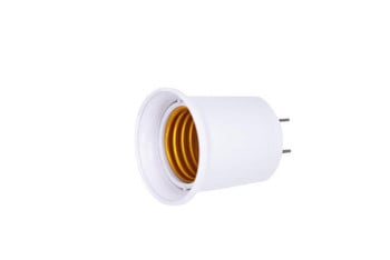 EU US щепсел за електрическа крушка с 2 извода към E26 E27 винт за гнездо за крушка, адаптер за преобразуване на светлина на лампа PBT пожароустойчивост, гараж, дом, 4 бр./лот