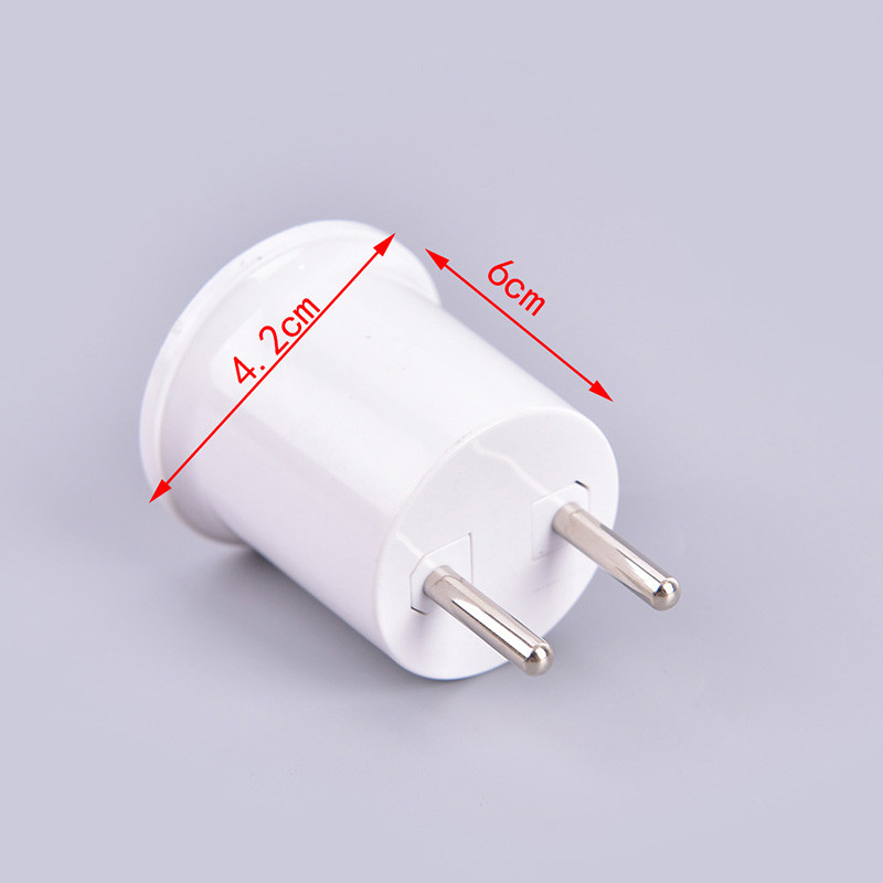 Adaptor de soclu pentru bec cu șurub E26 E27 Dop pentru bec din UE SUA 2 clavițe Convertiți lumină PBT Rezistență la foc Garaj acasă 4 buc/lot