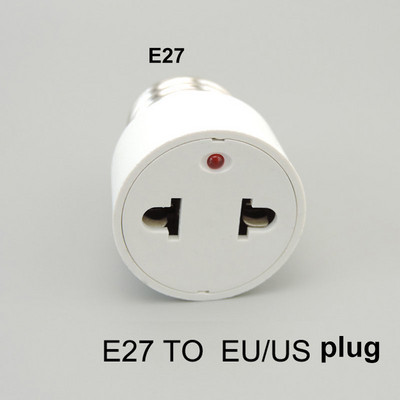 E27 GU24 to E27 EU US tipas Keitiklis Kištukas LED lemputė Lemputės pagrindas Maitinimo lizdas Laikiklis lemputė Adapteris ON OFF Mygtukas Jungiklis