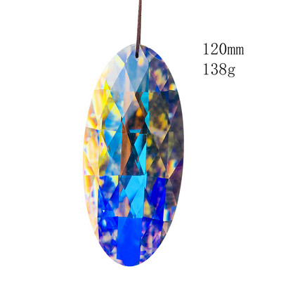 Aurora AB Цветни кристални призми Висулки Ловец на слънце Висящи части за полилей Дъгови кристали Блестящ гирлянд Домашен сватбен декор