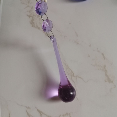 Camal 5 tk 135 mm vihmapiisk 80 mm kristallist ripatsprisma 2 kaheksanurkse helmega Garlandi lühtri lambi osa pulmade keskosa riputus