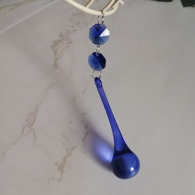 Camal 5 tk 135 mm vihmapiisk 80 mm kristallist ripatsprisma 2 kaheksanurkse helmega Garlandi lühtri lambi osa pulmade keskosa riputus