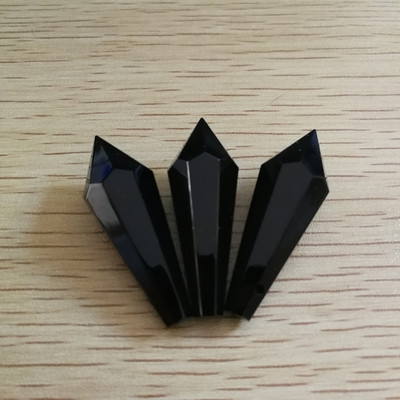 10 части 38 mm Crystal U Drop Висулка Различни цветове Стъклена висулка Призма Части Декоративни светещи мъниста