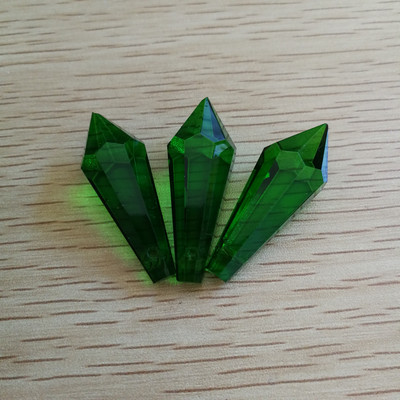 10 части 38 mm Crystal U Drop Висулка Различни цветове Стъклена висулка Призма Части Декоративни светещи мъниста