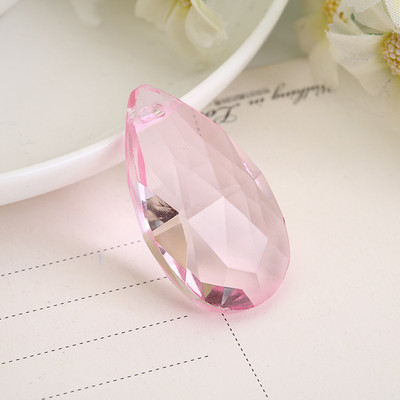 Camal 5τμχ Κρύσταλλο 38mm Waterdrop Πολύχρωμο κρεμαστό κόσμημα Πρίσμα Πολυέλαιος Κουρτίνα Γάμου Χριστουγεννιάτικο Κρεμαστό Στολίδι DIY