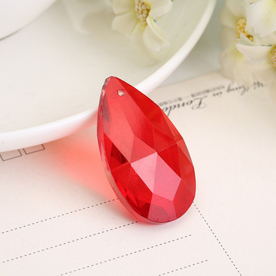 Camal 5τμχ Κρύσταλλο 38mm Waterdrop Πολύχρωμο κρεμαστό κόσμημα Πρίσμα Πολυέλαιος Κουρτίνα Γάμου Χριστουγεννιάτικο Κρεμαστό Στολίδι DIY