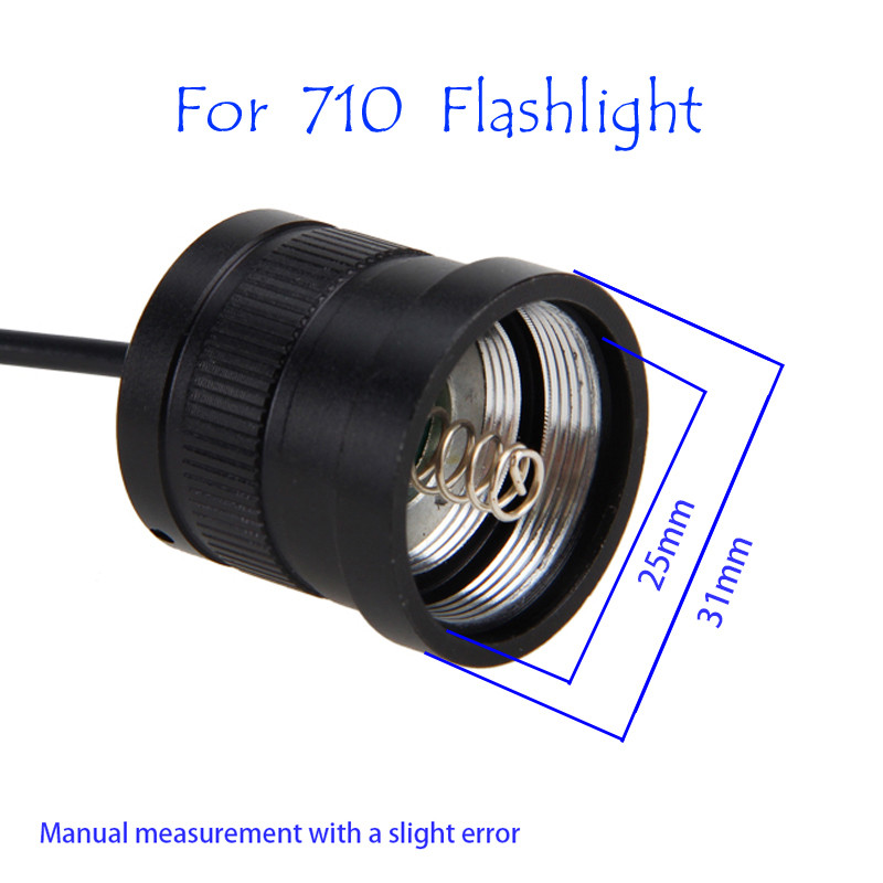 1 vnt. žibintuvėlis nuotolinio slėgio jungiklis, skirtas A100/501B/502B/C8/C8.2/C10/C11/C12/T67/710/802 žiurkės pelės žibintuvėlio uodegos jungiklis medžioklei