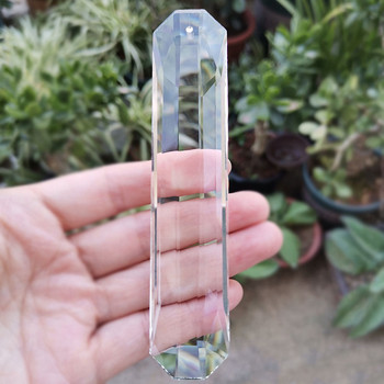 1τμχ 120mm Κρυστάλλινο Suncatcher Clear Εξάγωνο Κρεμαστό Πολυέλαιος Πρίσμα Κρεμαστό Σπίτι Κήπος Διακόσμηση Γάμου Φιγούρα DIY Craft