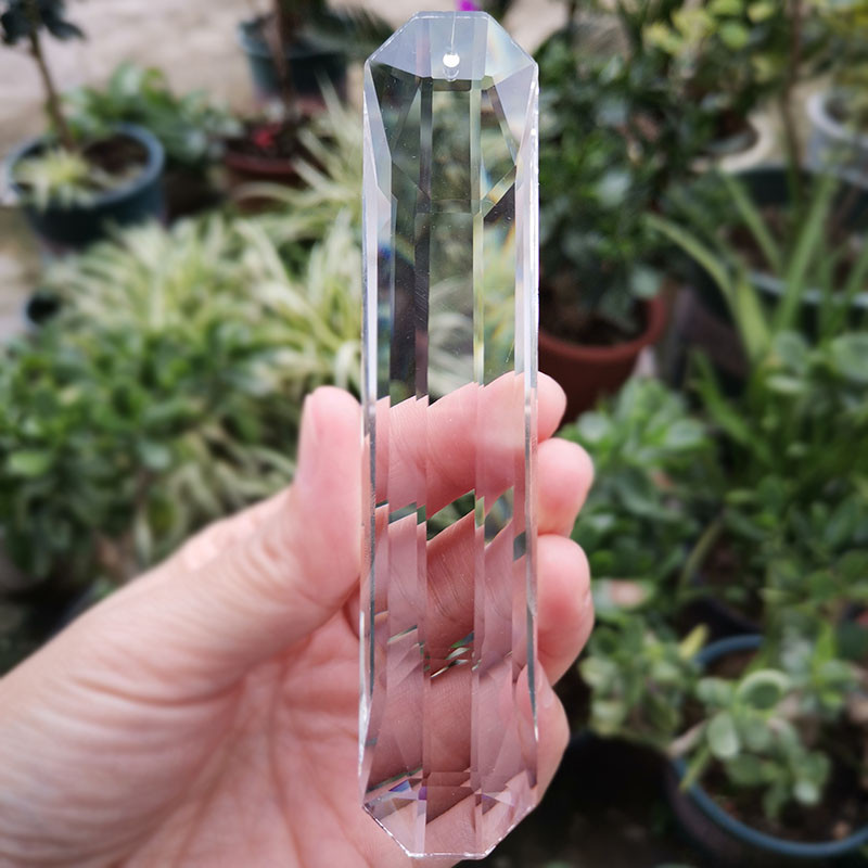 1 tk 120 mm kristallist päikesepüüdja läbipaistev kuusnurkne rippuv lühter Prisma ripats Koduaed Pulmakaunistus Kujukeste isetegemine