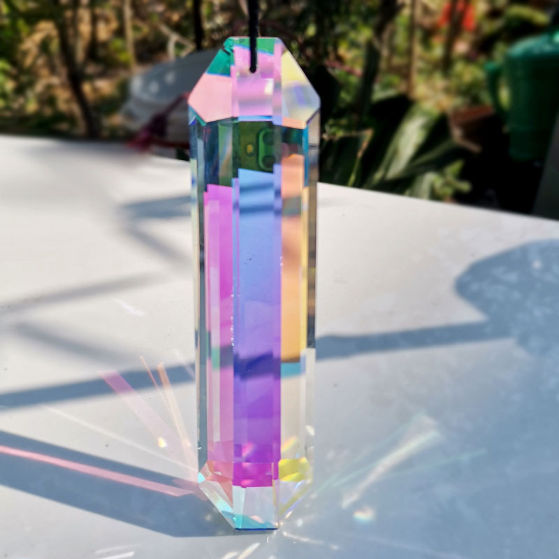 1 tk 120 mm kristallist päikesepüüdja läbipaistev kuusnurkne rippuv lühter Prisma ripats Koduaed Pulmakaunistus Kujukeste isetegemine