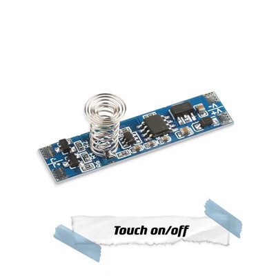 5v12v 24v 4A įjungiamas / išjungiamas pritemdomas bekontaktis ir rankinis bangų spintelės PIR indukcinio jutiklio jungiklis