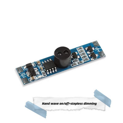 5v12v 24v 4A įjungiamas / išjungiamas pritemdomas bekontaktis ir rankinis bangų spintelės PIR indukcinio jutiklio jungiklis