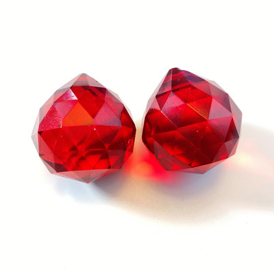 2 vnt. šviestuvų kristalų rutulys, blizgantis briaunotas stiklo pakabuko prizmės dalys Feng shui rutuliukai vaivorykštės saulės gaudyklės gaminimo reikmenys